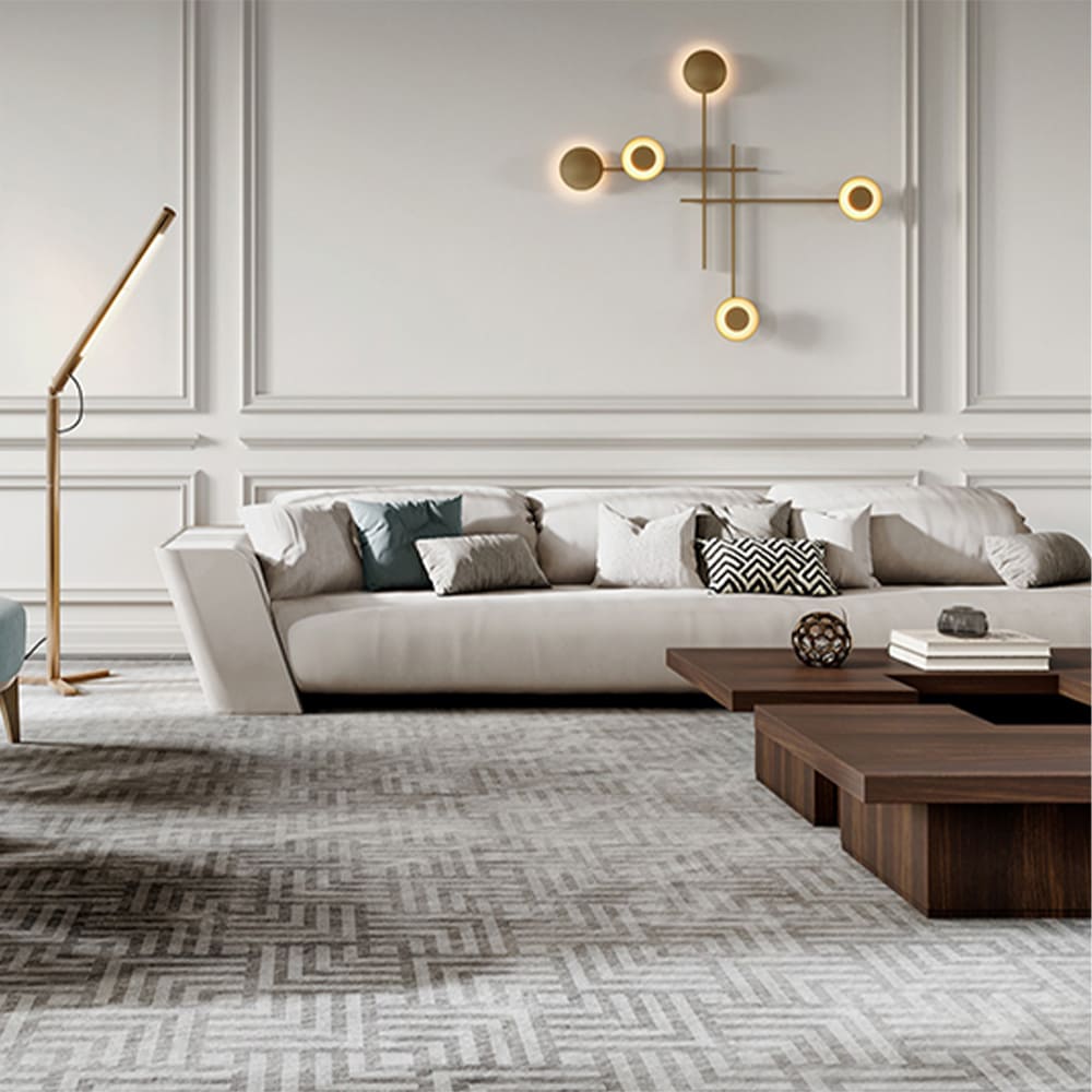 Quinn Matte Technical Cloth Multi-seater Sectional Sofa with Chaise Co ...