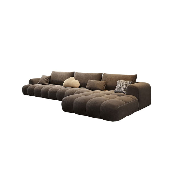 Robbie Suede 4 Seater Sofa Sectional Chaise Couch