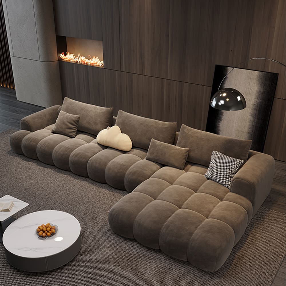 Robbie Suede Seater Sofa Sectional Chaise Couch – VINTAGE LIVING